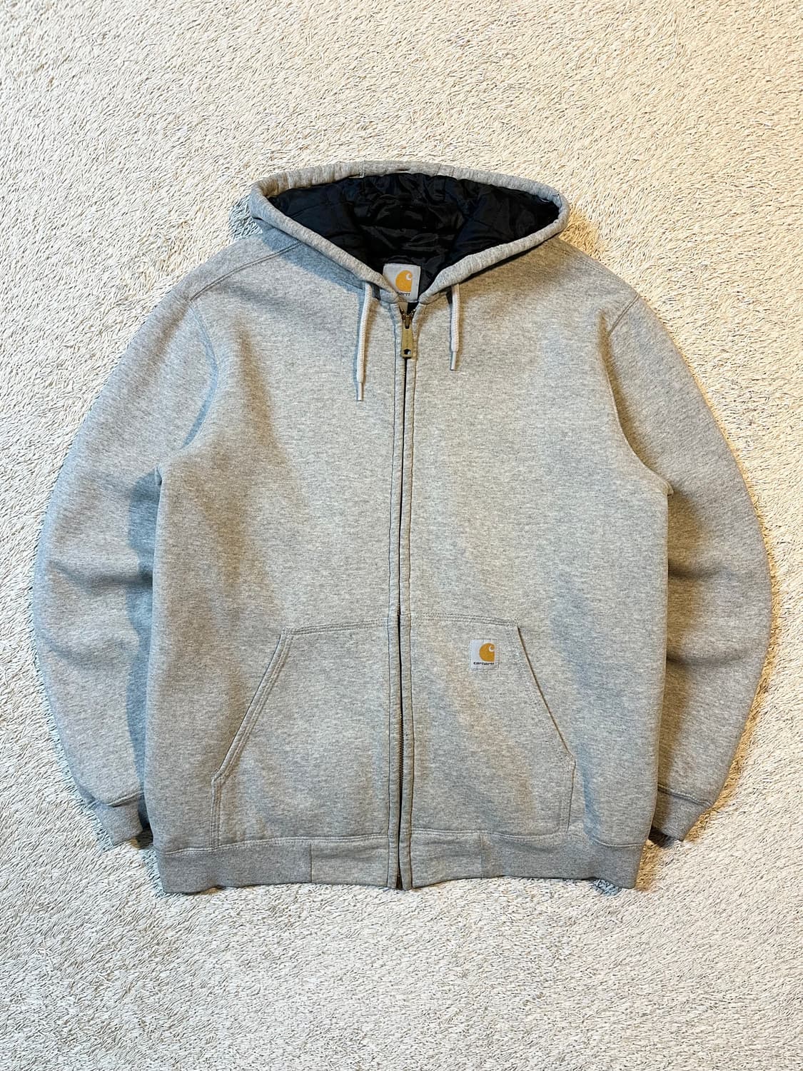 칼하트 CARHARTT 레인디펜더 누빔 써멀 후드집업 그레이 상품이미지1