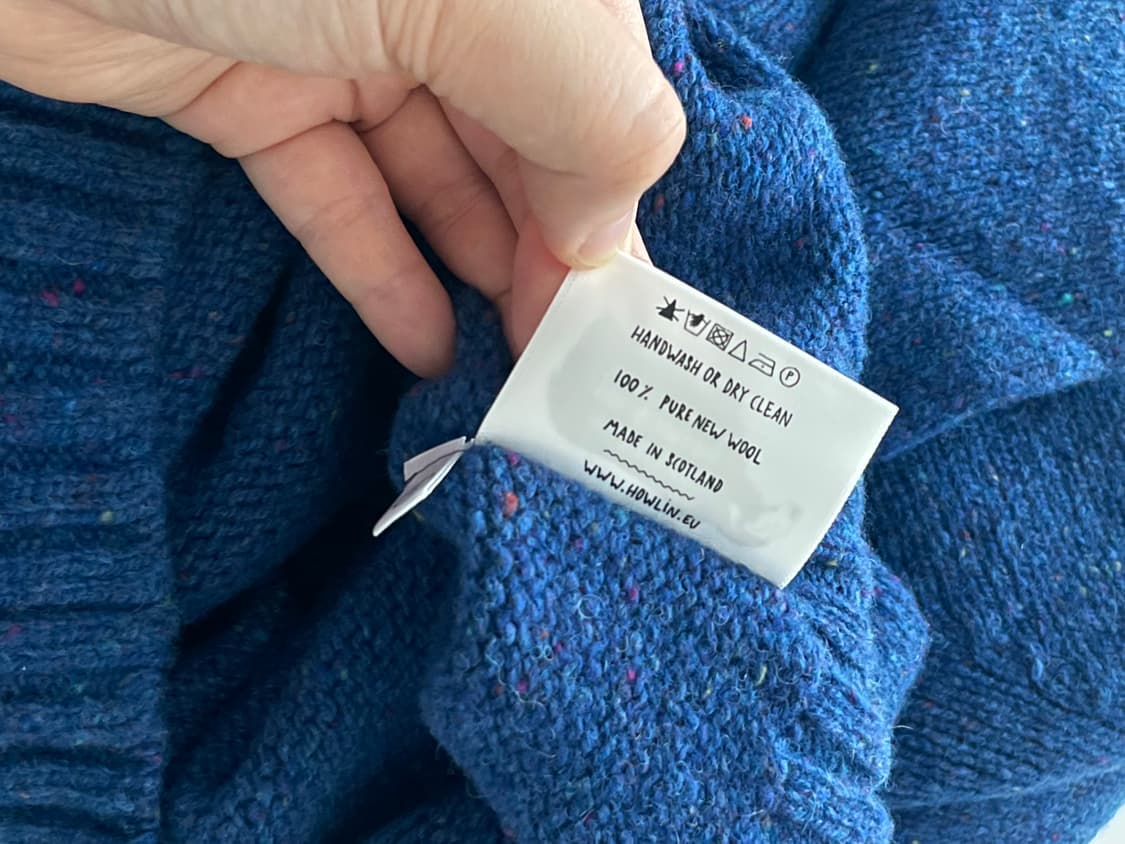 (새제품) howlin 하울린 블루 울 니트 상품이미지5