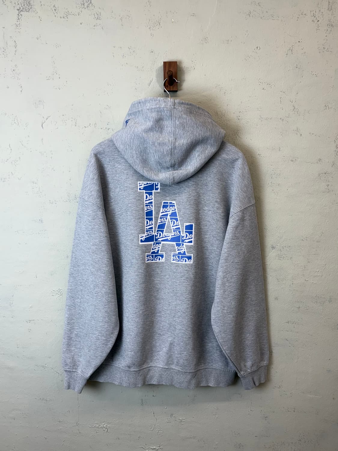 뉴에라 다저스 빅 프린팅 후드티 그레이 상품이미지2