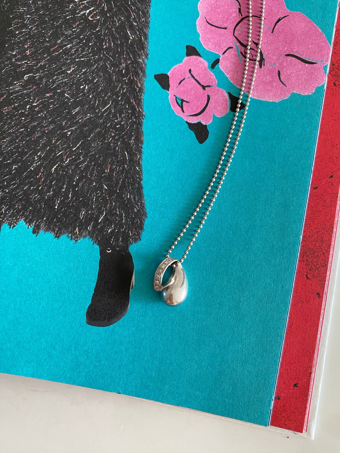 Sv95 실버 물방울 목걸이 빈티지 목걸이 상품이미지2