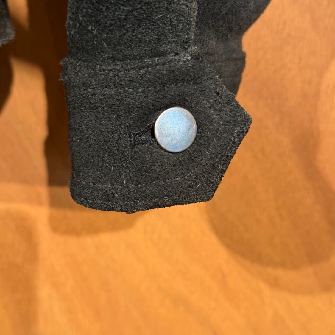 빈티지 헤비 카우레더 스웨이드 트러커 자켓 L 누벅 상품이미지4