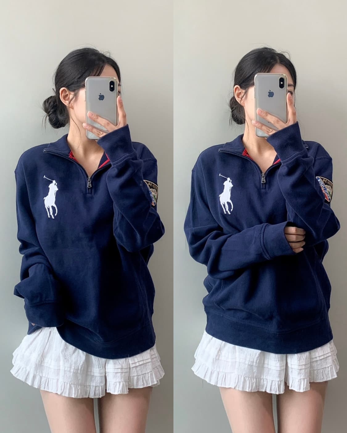 폴로 빅포니 반집업 니트 상품이미지1