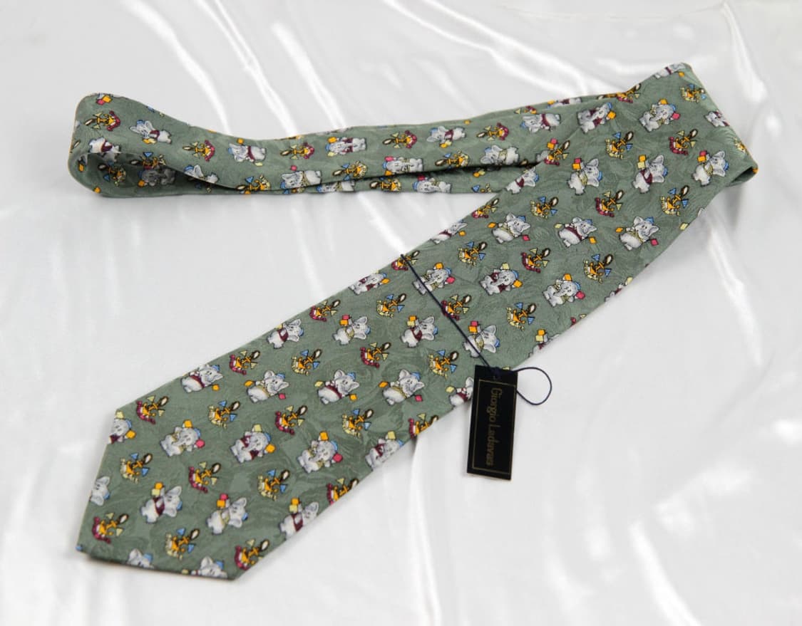 조르지오 라다바스 9.5cm 미사용 S등급 남자 명품 넥타이 상품이미지2