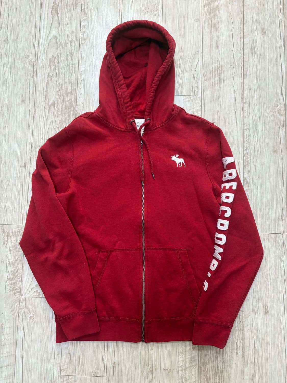 아베크롬비 후드집업 레드 m 상품이미지1