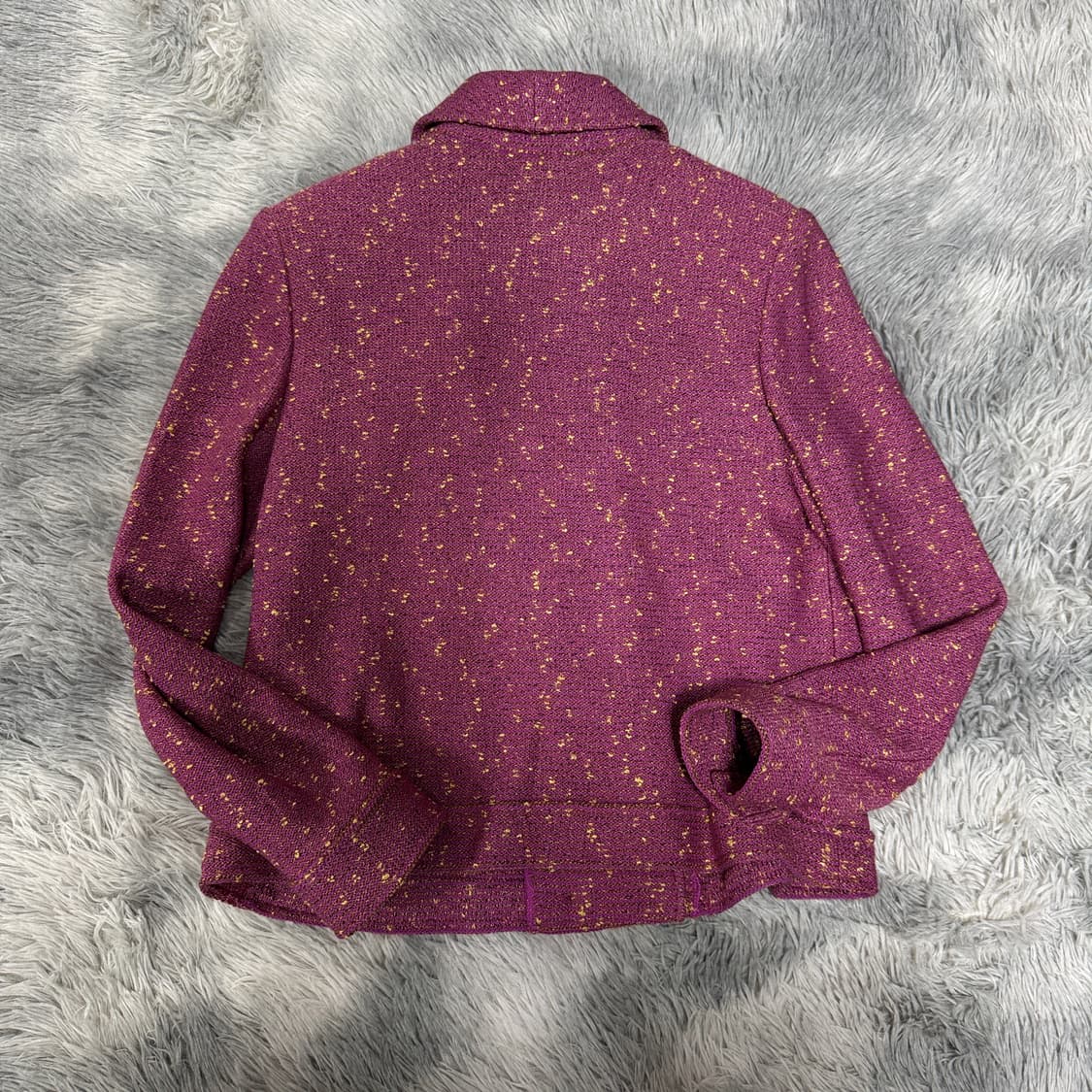 00s 세인트존 센존 퍼플트위드 투피스 세트 4사이즈 85-87-160 상품이미지4