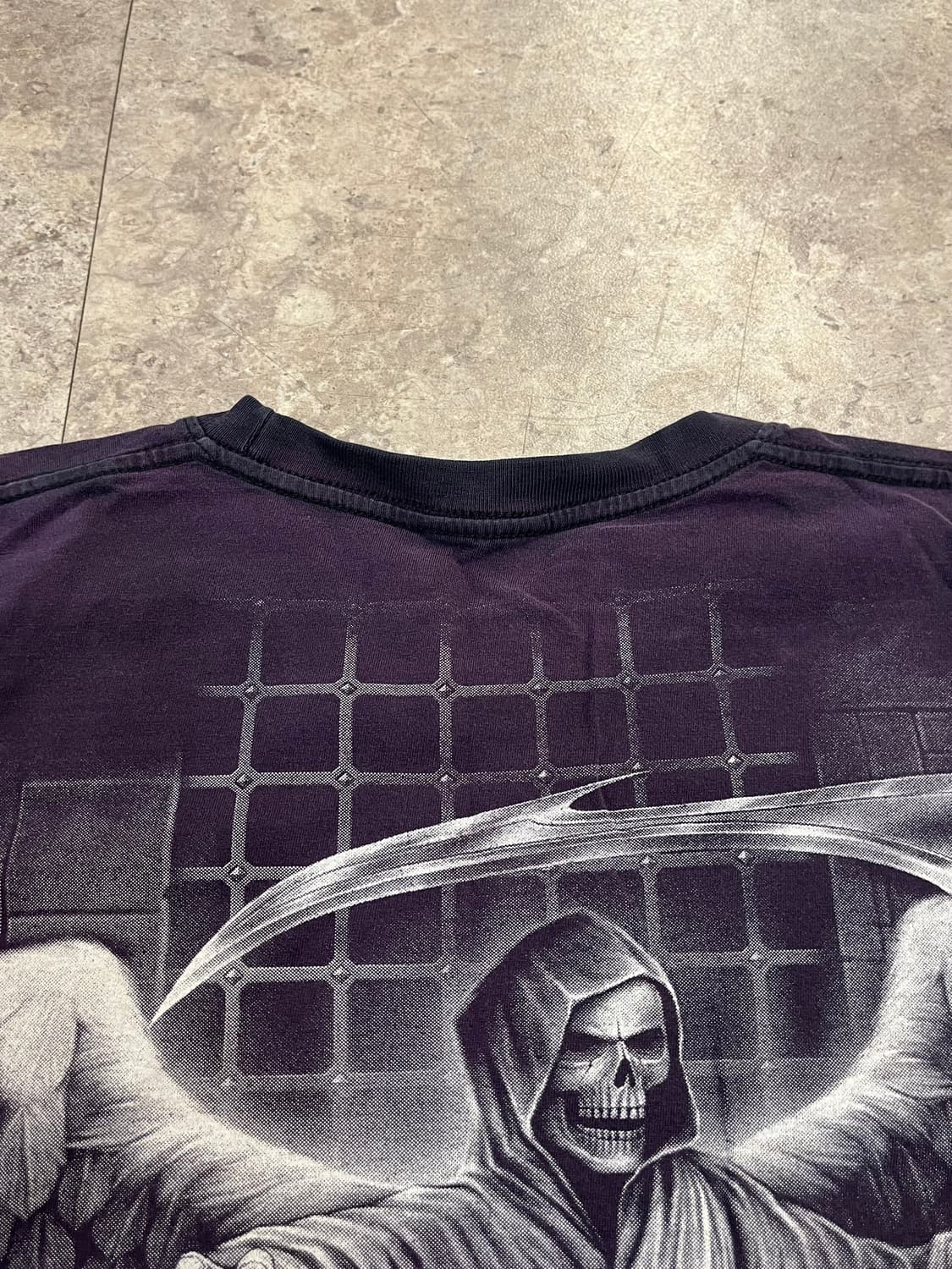 빈티지 해골 프린팅 반팔티 퍼플 #csz4137 상품이미지8