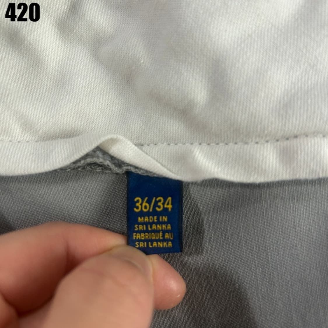 폴로 회색 남성 면바지  상품이미지3