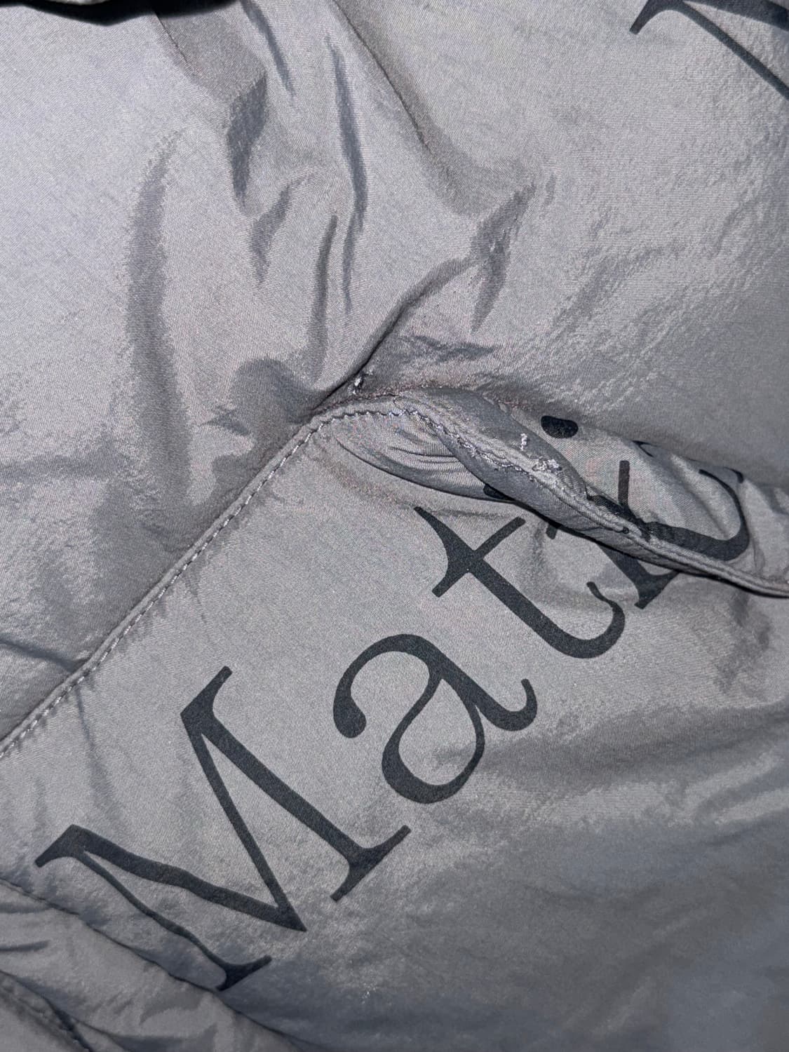 마뗑킴 로고 덕다운 패딩 상품이미지2