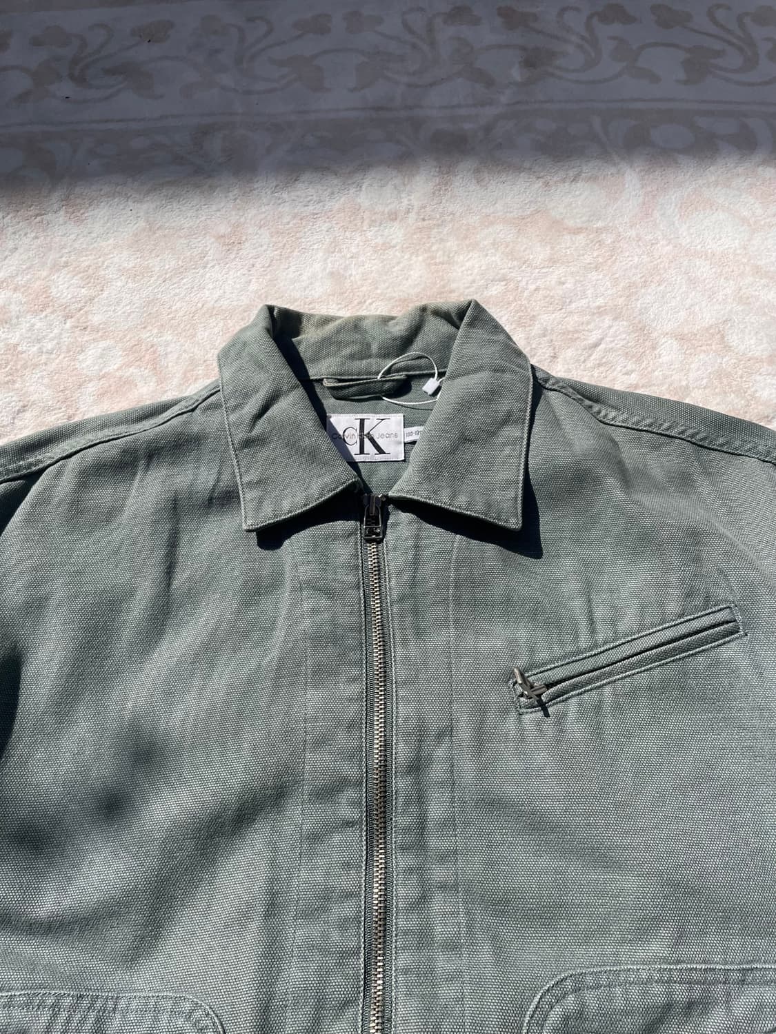 90s 켈빈클라인 세이지 그린 워크자켓 상품이미지3
