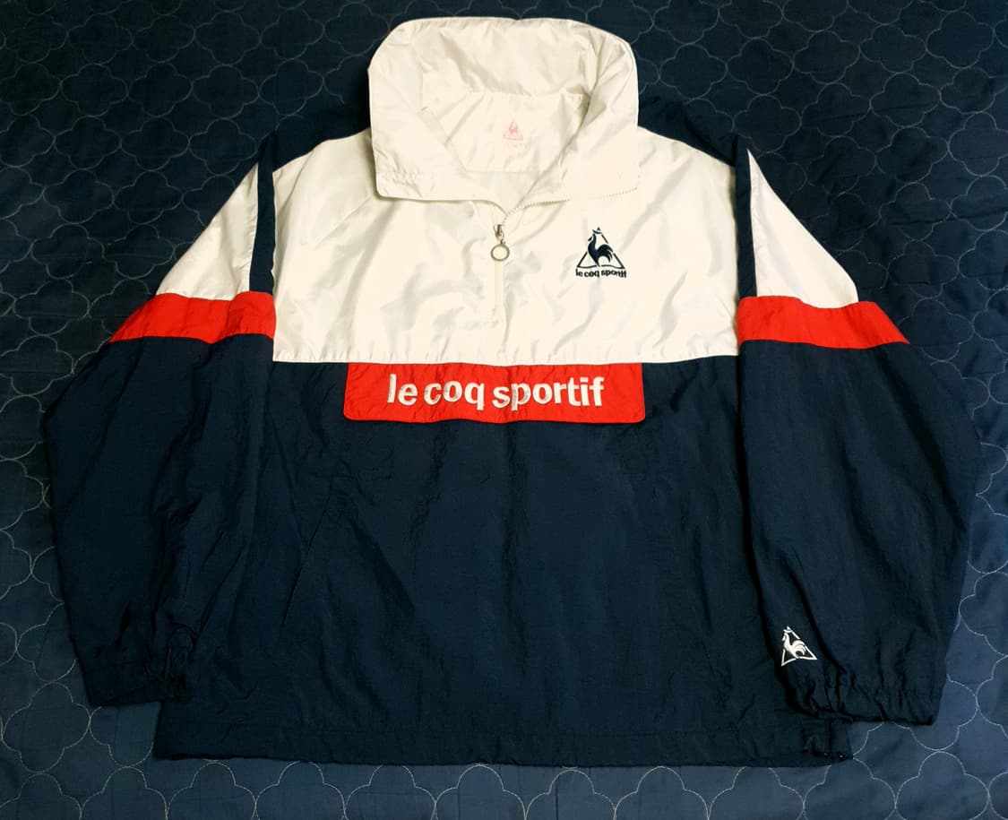 (단종매물) 르꼬끄 화섬 올드스쿨 레트로 자수로고 아노락 건담 (L) 상품이미지2