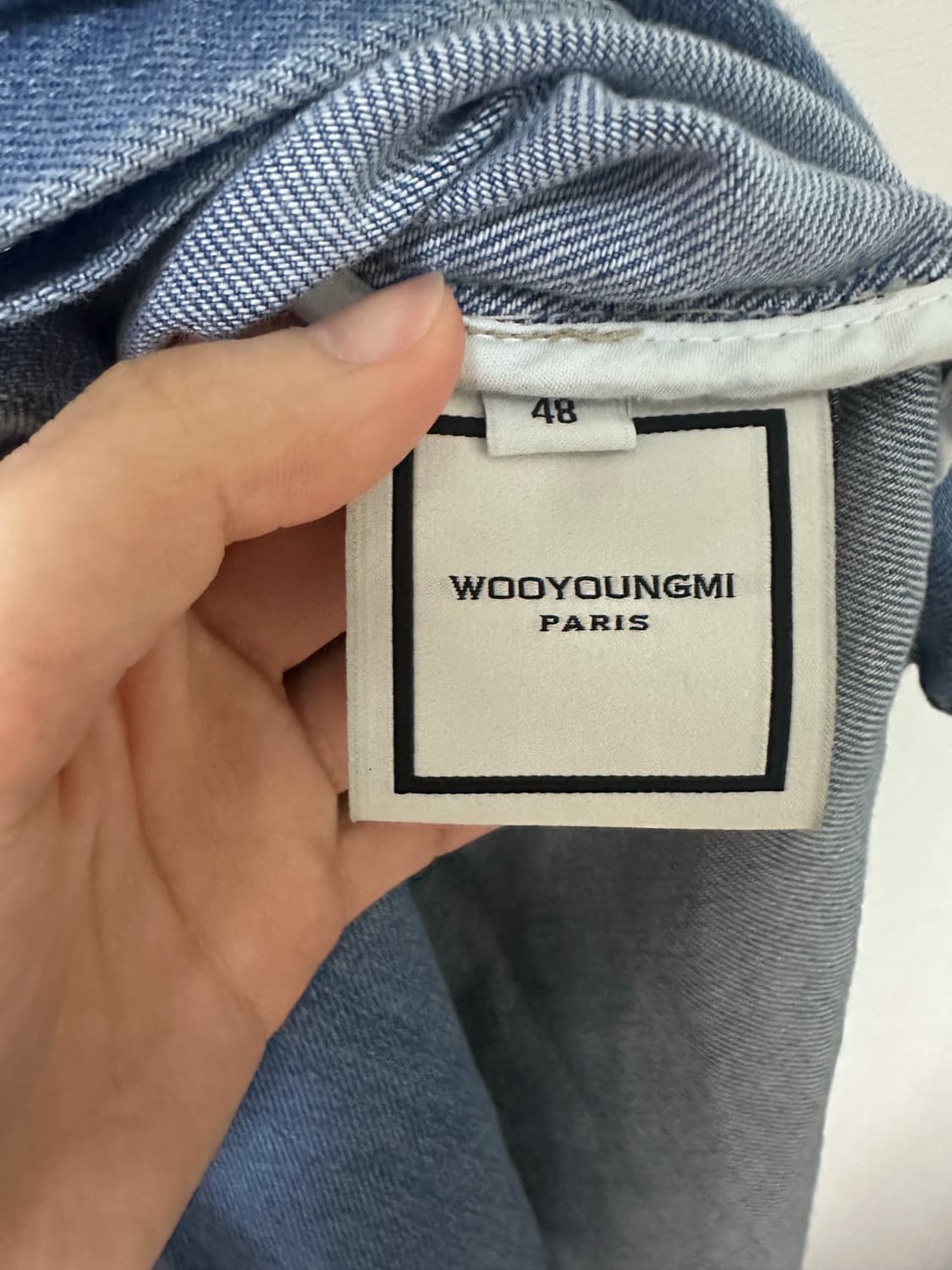 우영미 데님 셔츠 48 상품이미지5