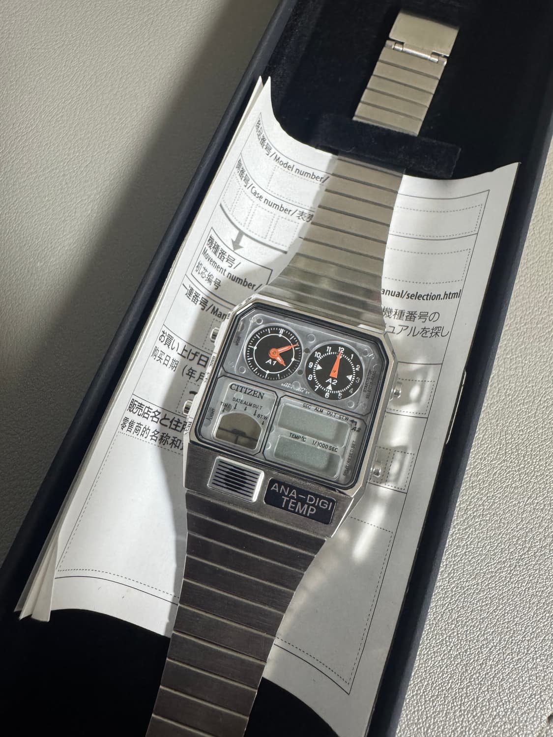 시티즌 아나디지템프 빔즈 스켈레톤 상품이미지1