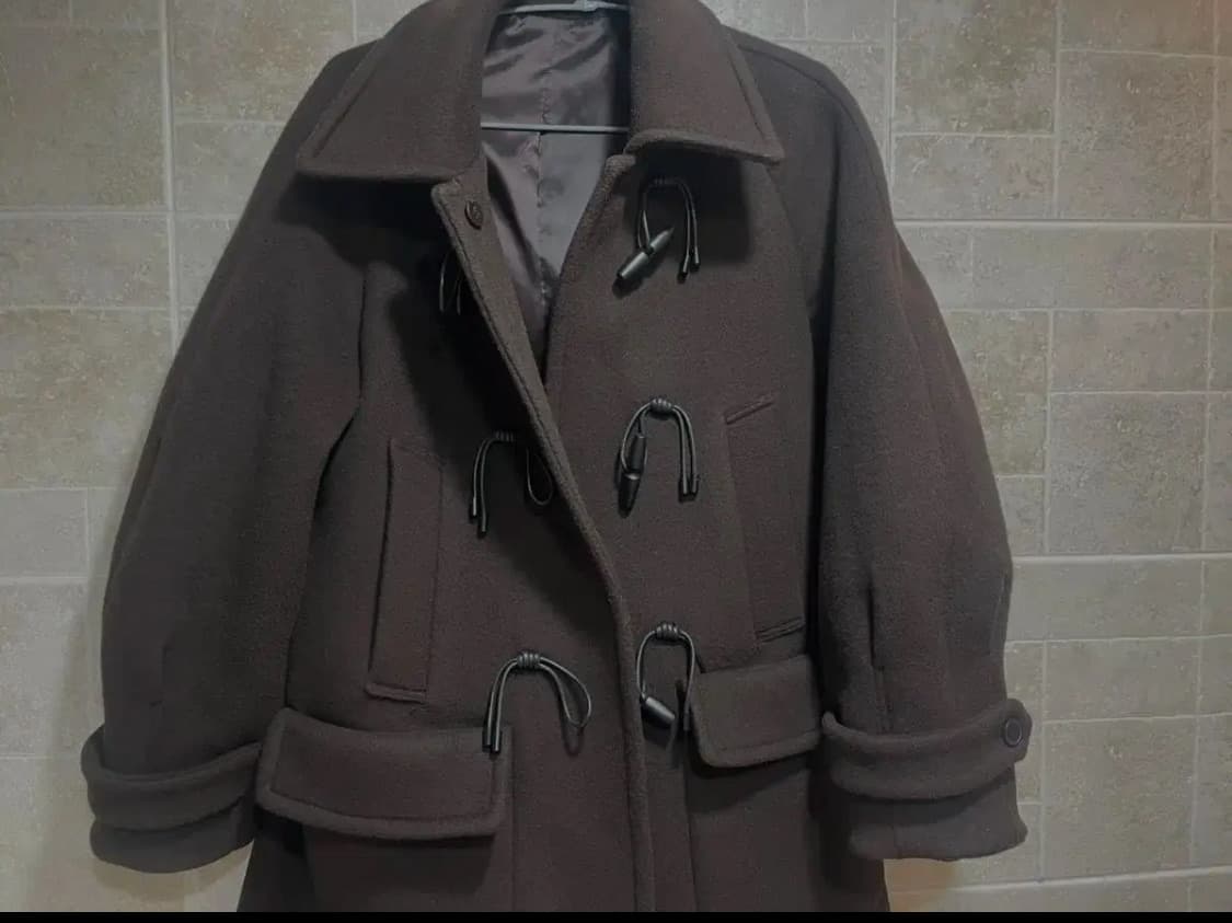 토글 브라운 캐시 블렌드 더플코트 M사이즈 상품이미지4