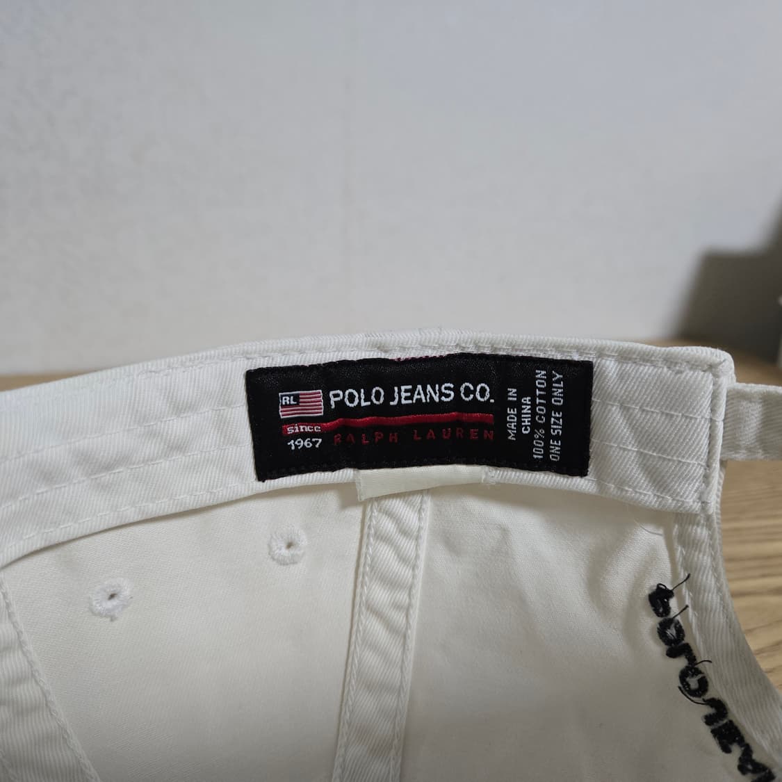 OS 폴로진스 90s 빈티지 쉴드 볼캡 화이트  상품이미지7