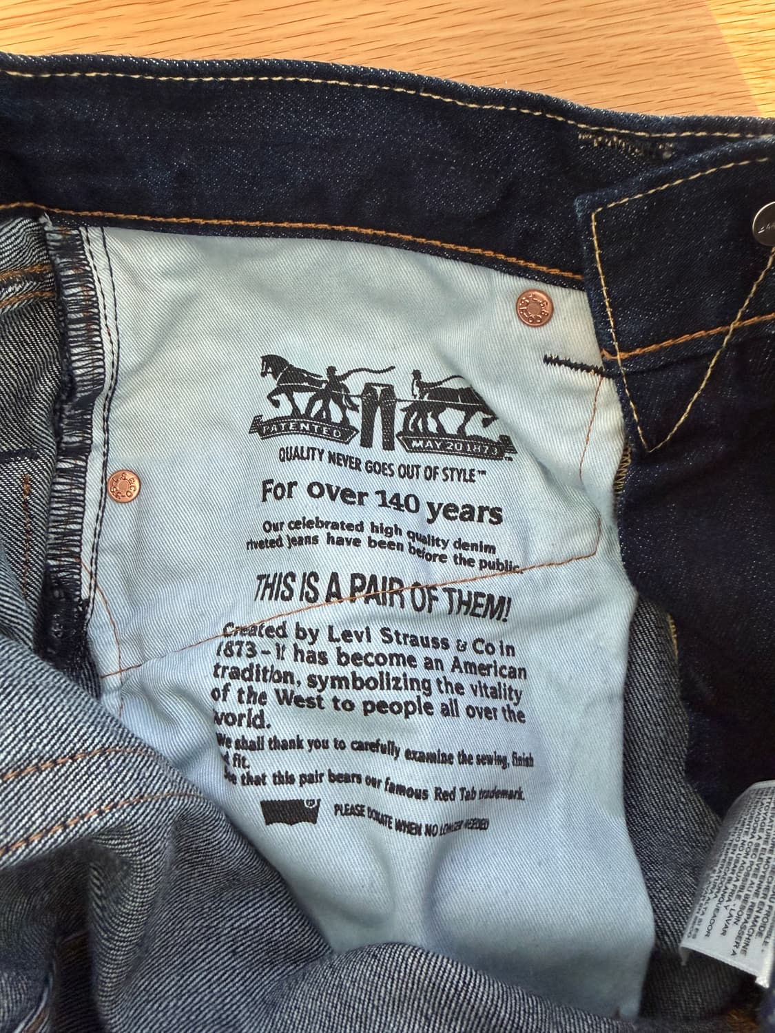 리바이스(Levi's) 505 데님 팬츠(기장 수선) 상품이미지7