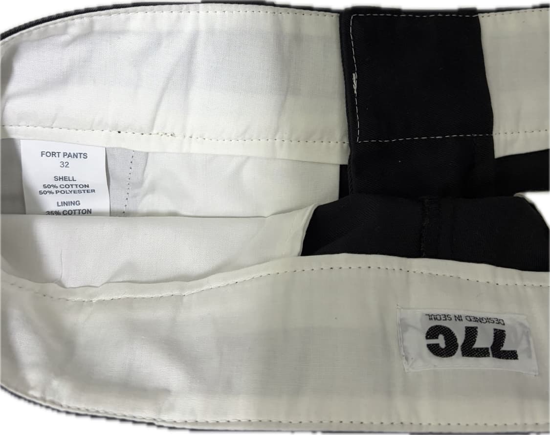 77c FORT PANTS (deep black) 32(m) 상품이미지5