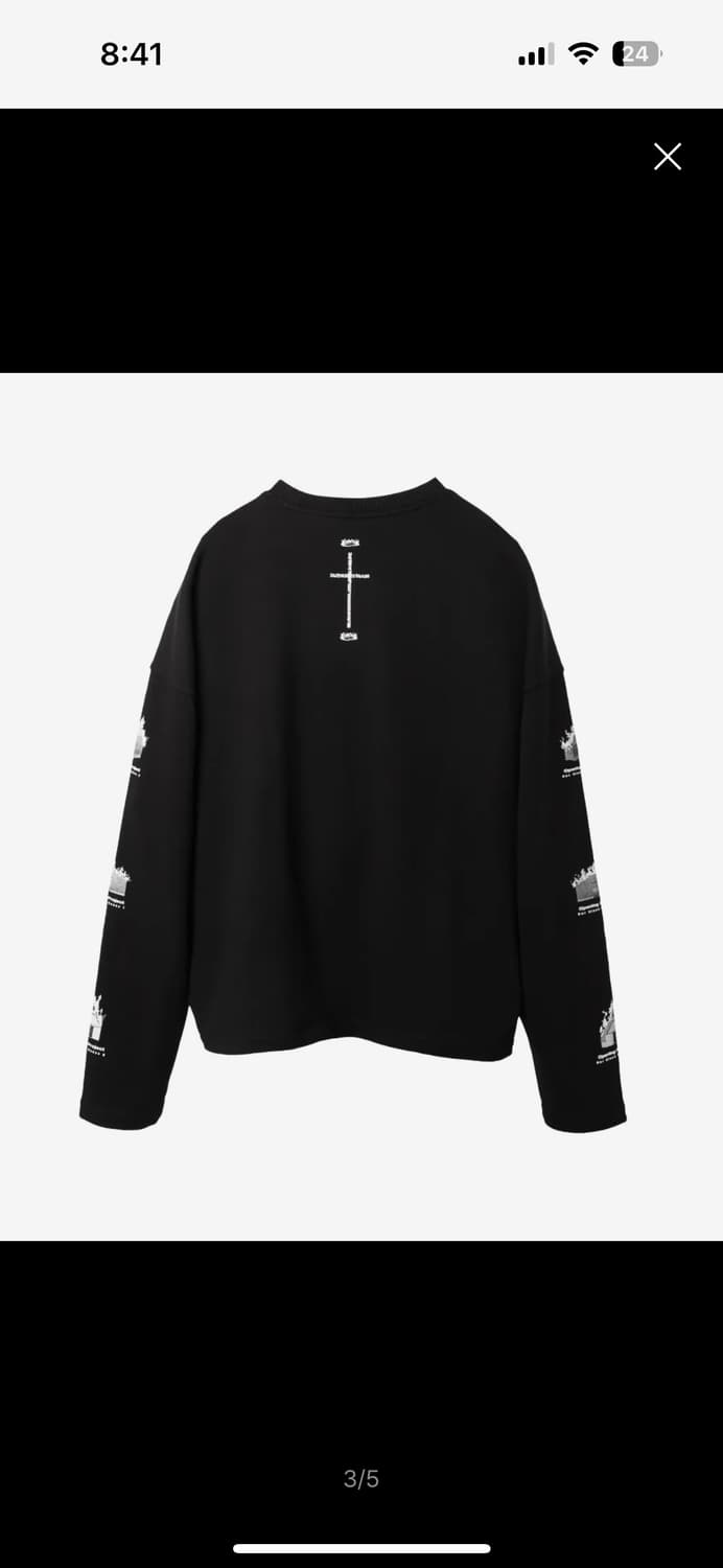 오프닝프로젝트 Black Burning House Sweatshirt 상품이미지2