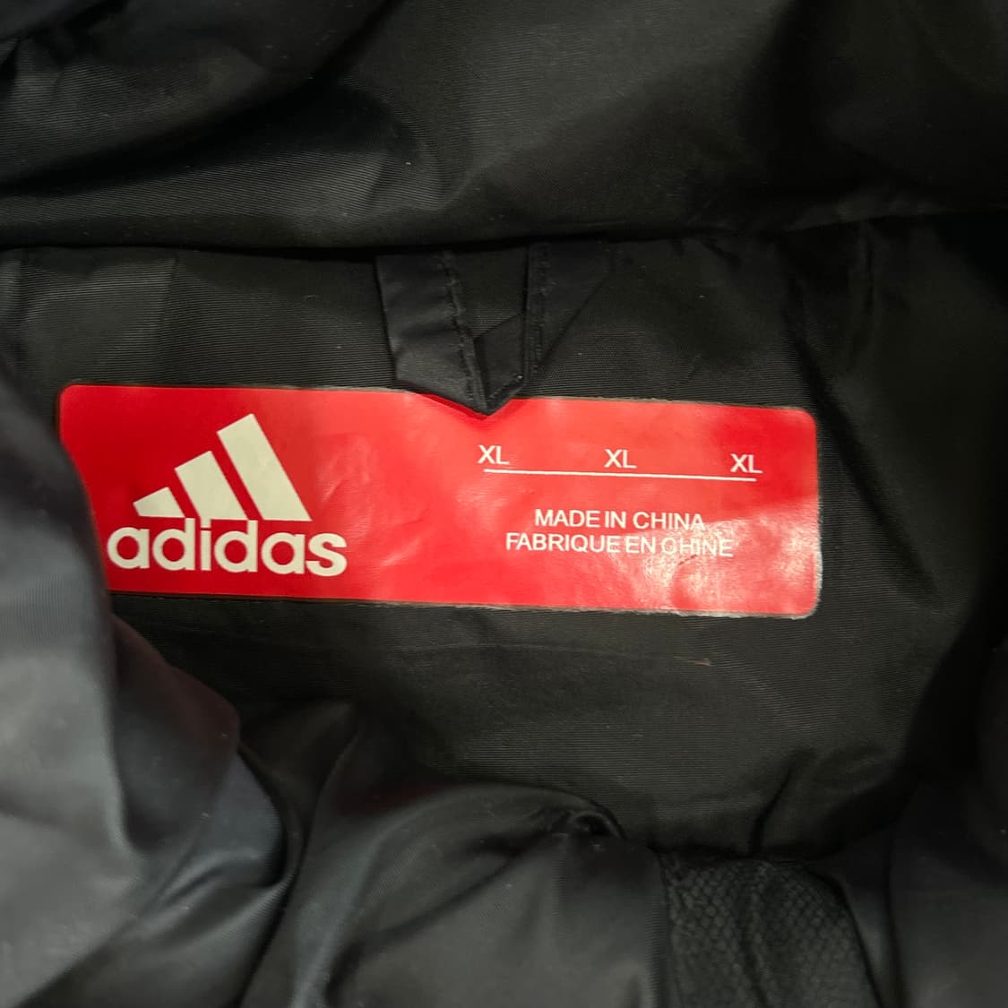 Adidas 아디다스 옐로우 트랙 삼각로고 블랙 패딩 돕바 상품이미지5