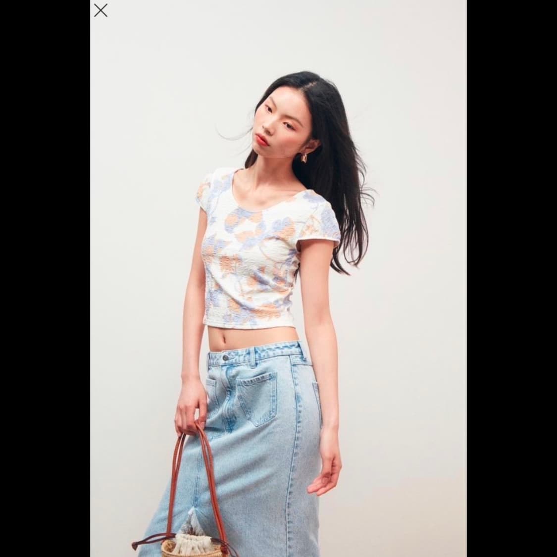 h&m 에이치앤엠 텍스처 저지 탑 (새상품) 상품이미지9