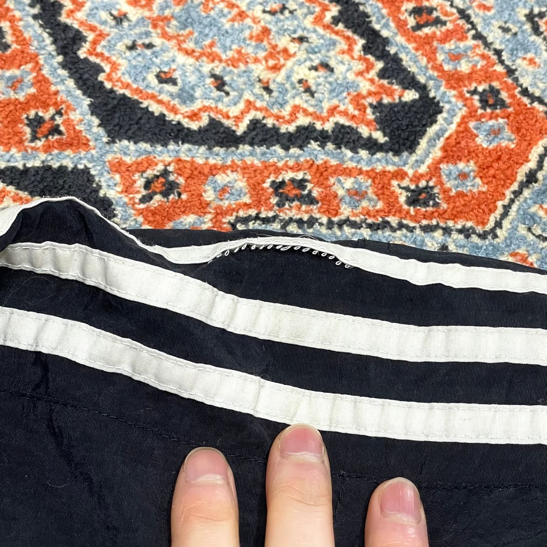 아디다스 삼각로고 블랙 후드 점퍼 남성100 상품이미지4