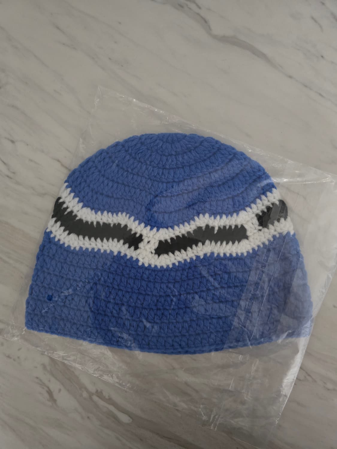 Corteiz 코르테이즈 빅 크로셰 비니 V2 블루 화이트 블랙 상품이미지2