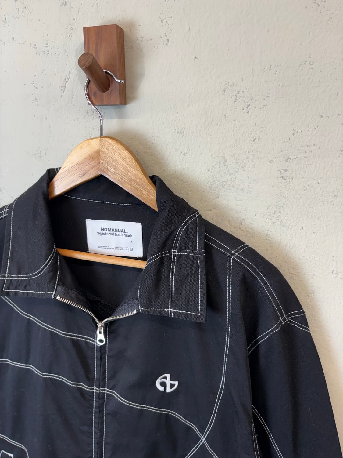 노매뉴얼 스티치 워크자켓 블랙 상품이미지5