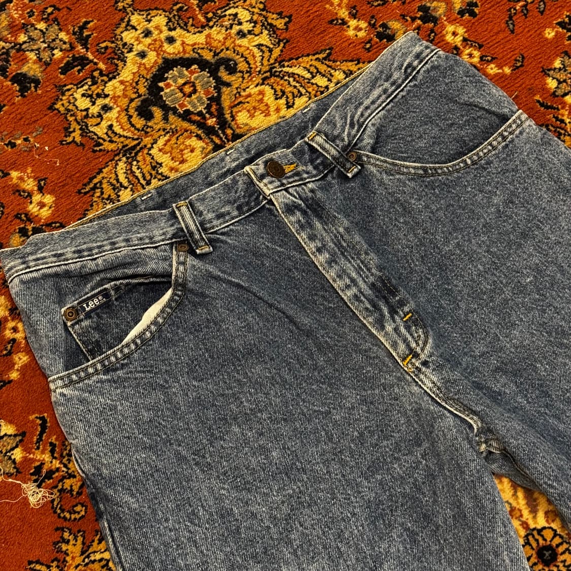 Lee 90s 데님팬츠 200 애시드 워싱 (34) 상품이미지5