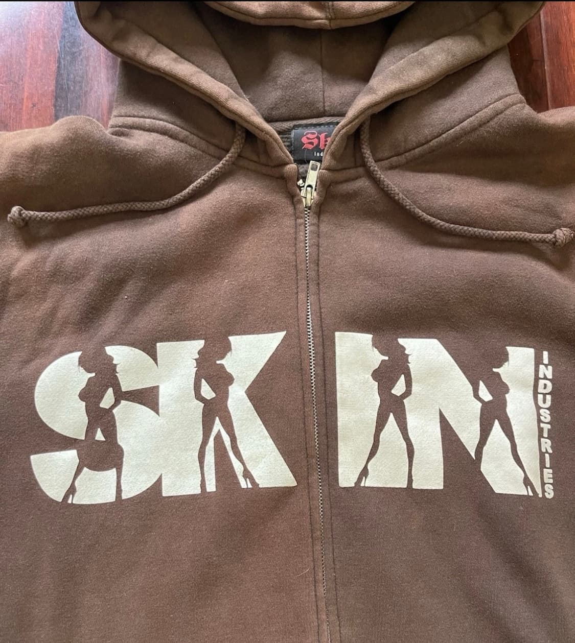 Skin Industries 후드집업 브라운 상품이미지1