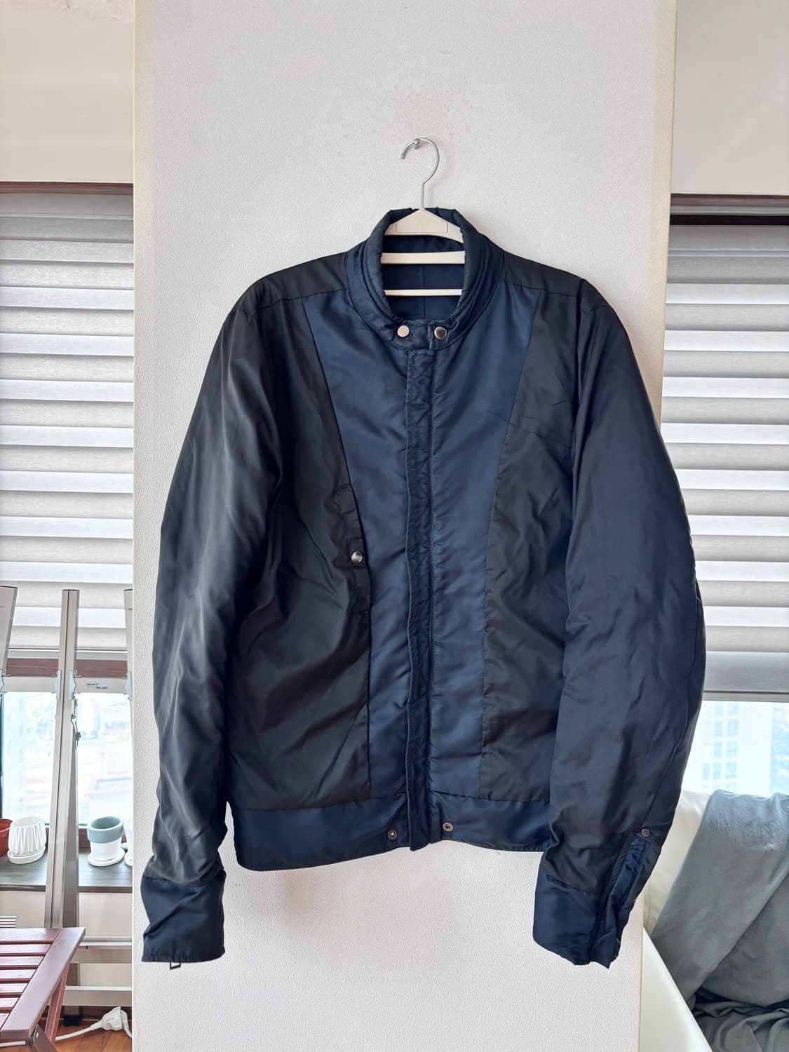 디젤 블루&블랙 나일론 바이커 자켓 (M-L) 상품이미지5