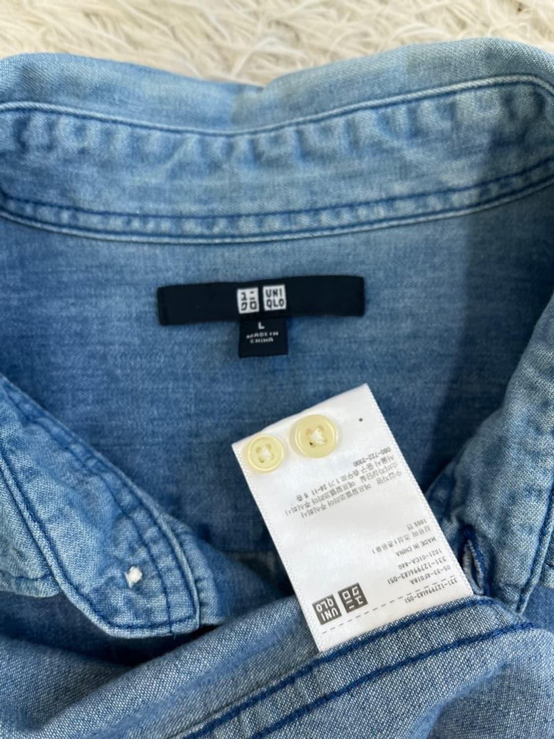 유니클로 데님 셔츠/#3285 상품이미지4