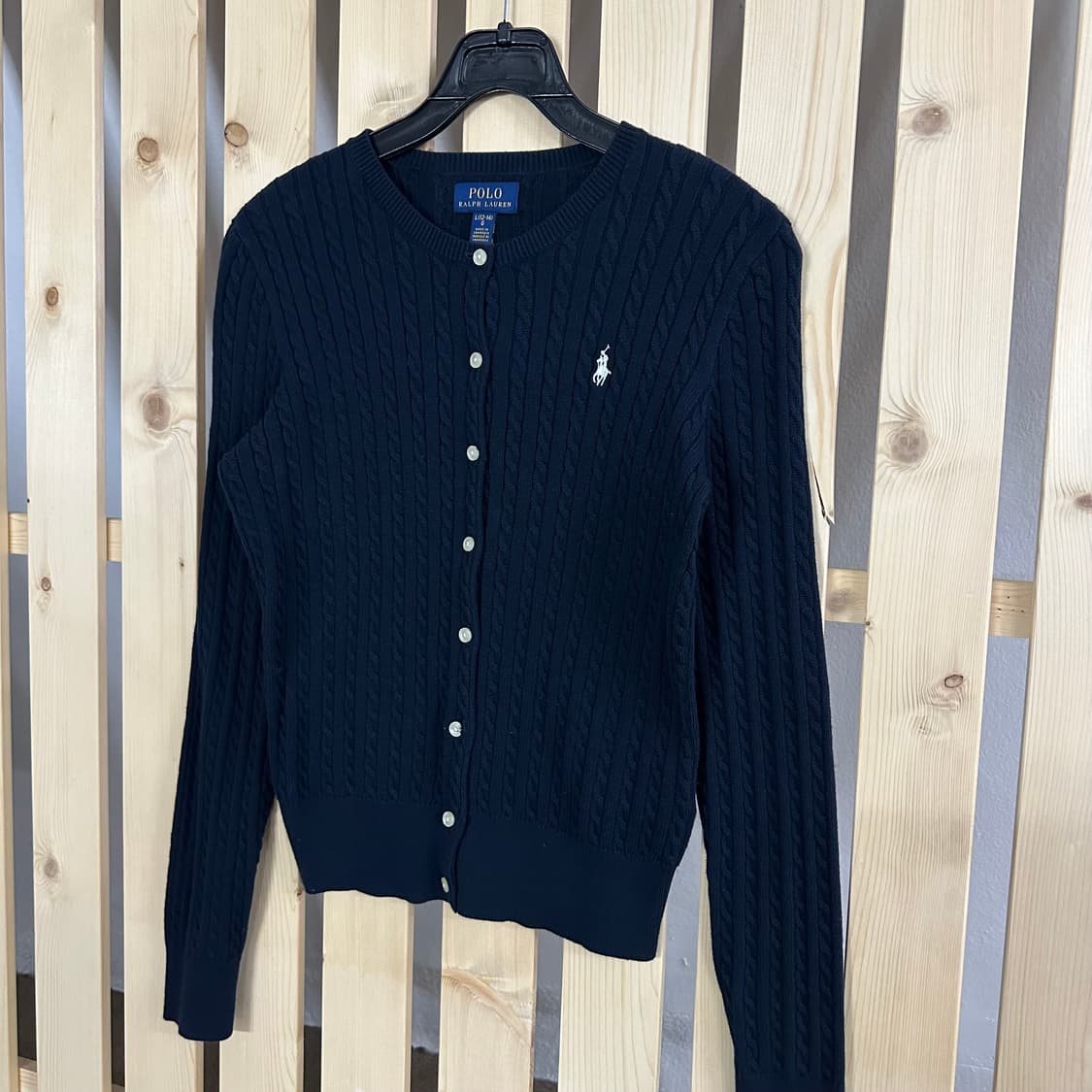 (S) 폴로 랄프로렌 네이비 케이블 니트 가디건 상품이미지2