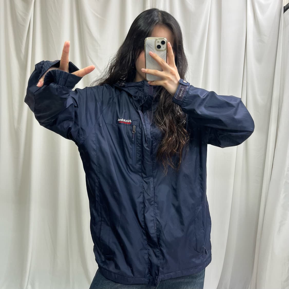 Dickies navy windbreak jacket 상품이미지2