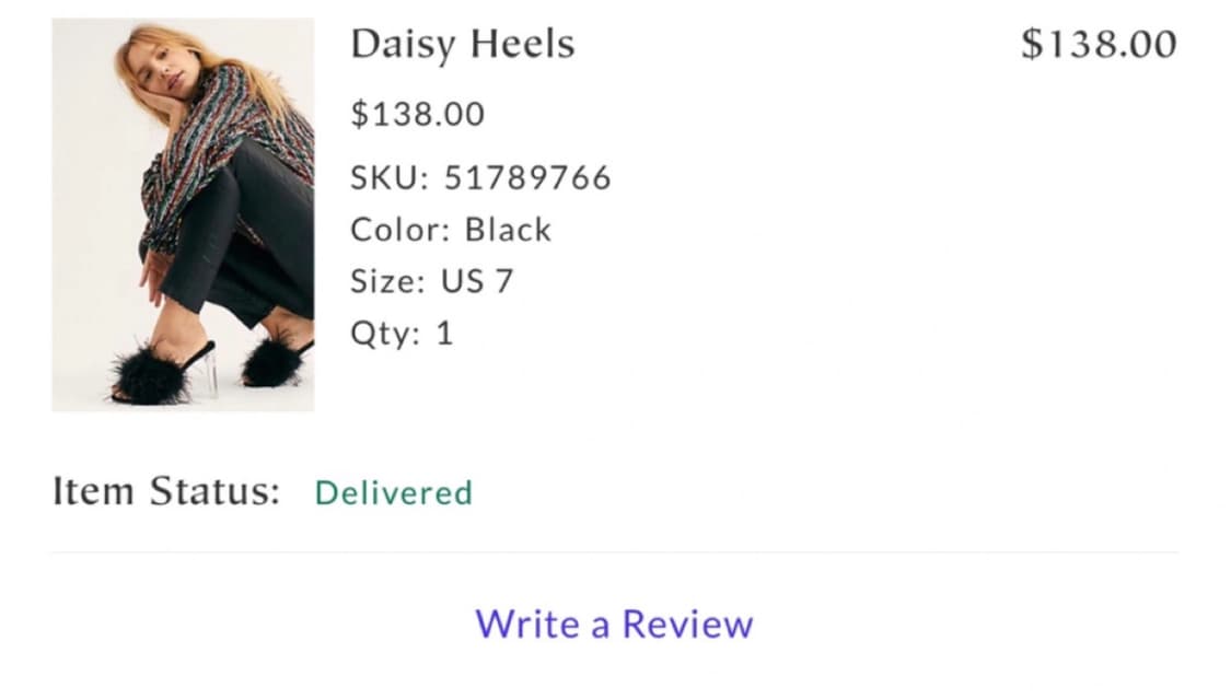 (미개봉) 미국직구 프리피플 x 제프리캠벨 데이지 힐 블랙 US7 (24 상품이미지2