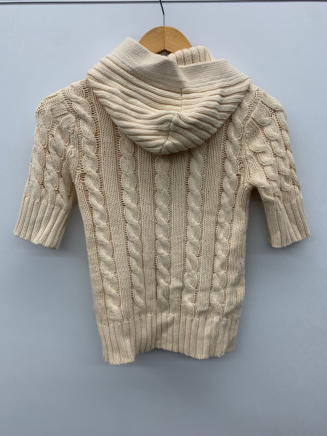 아베크롬비 피치 아이보리 하프 후드 가디건 상품이미지5