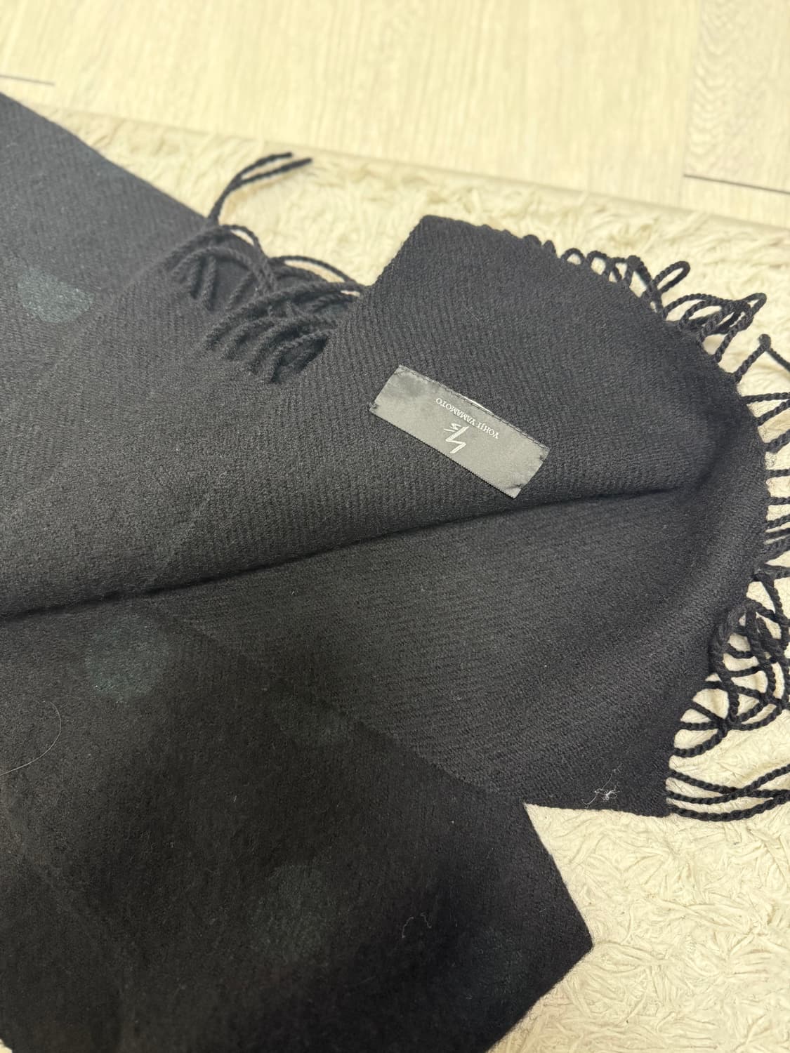 (OS)요지야마모토 도트 프린지 머플러 목도리 상품이미지2