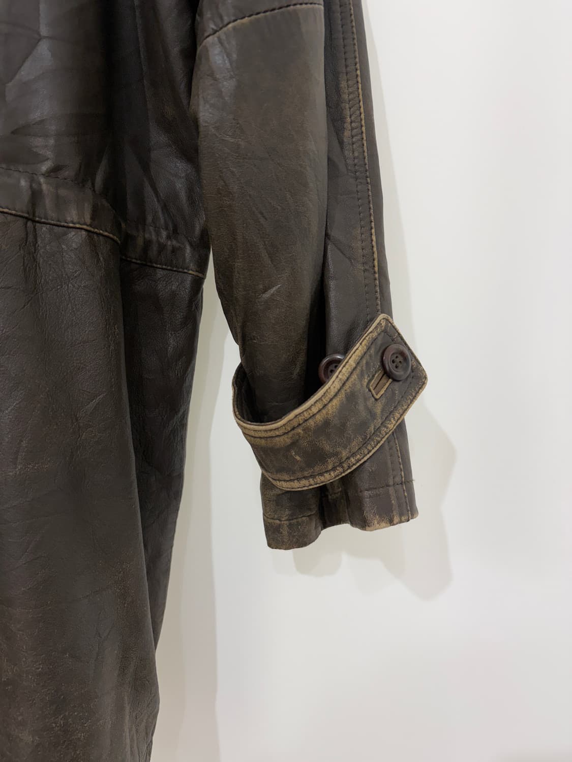 vintage sheep skin leather coat 상품이미지6