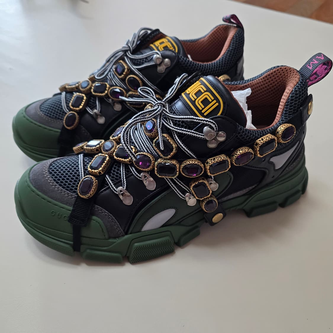 19ss 구찌 크리스탈 프래시트렉 스니커즈(280) 팝니다. 상품이미지1