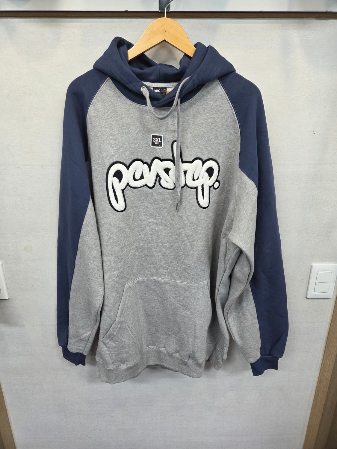 퍼스텝 빅로고 래글런 기모 후드티 3xl 빅사이즈  상품이미지1