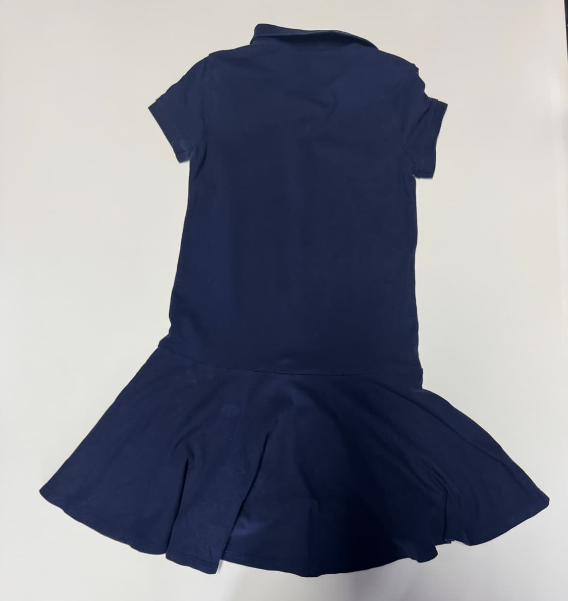 큐알 인증!! 여성 폴로 랄프로렌 키즈 반팔 카라 원피스 Xs 네이비 상품이미지2