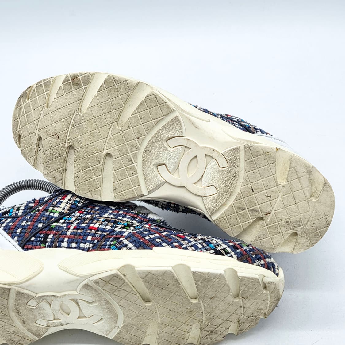 샤넬 우먼스 CC로고 트위드 트레이너 스니커즈 (36 1/2) 상품이미지3