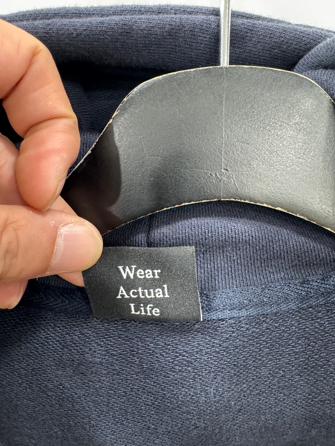 우알롱 2way 후드집업 네이비 M 상품이미지6