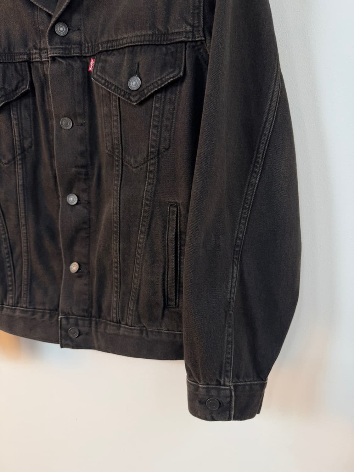 리바이스 프리미엄 3세대 흑청 트러커 자켓  상품이미지5