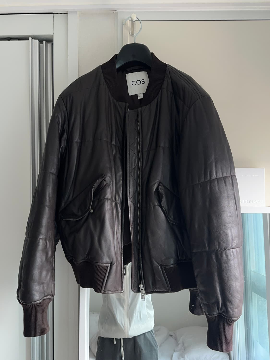 COS 코스 양가죽 자켓 우먼 M 브라운 상품이미지1