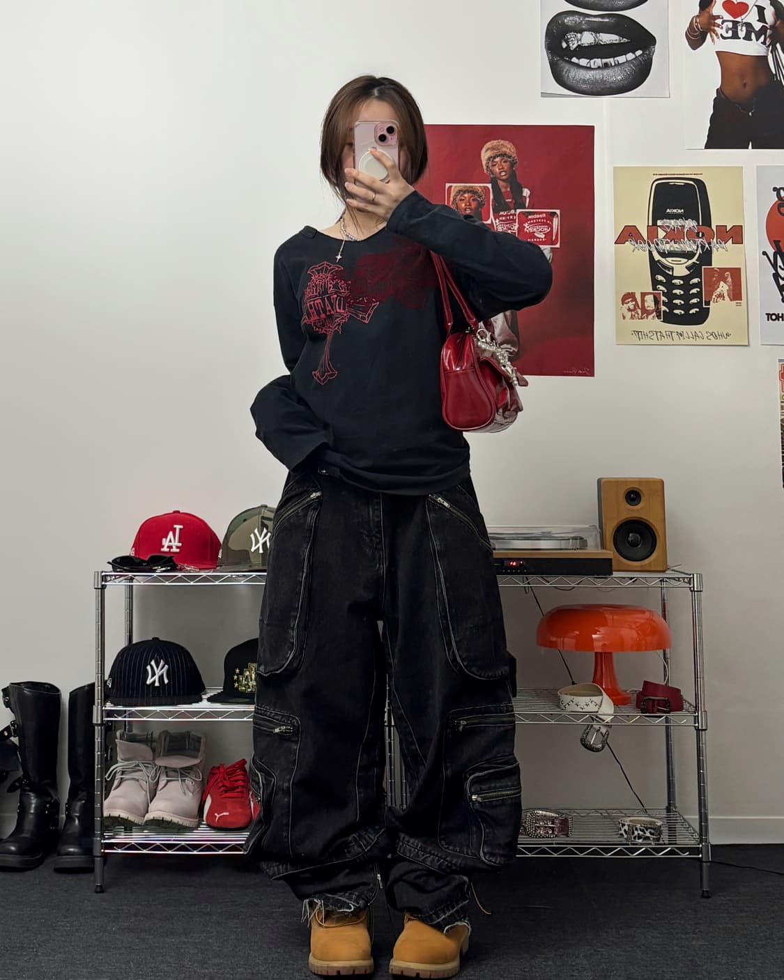 올드 빈티지 브이넥 언밸런스 쭉티 상품이미지4