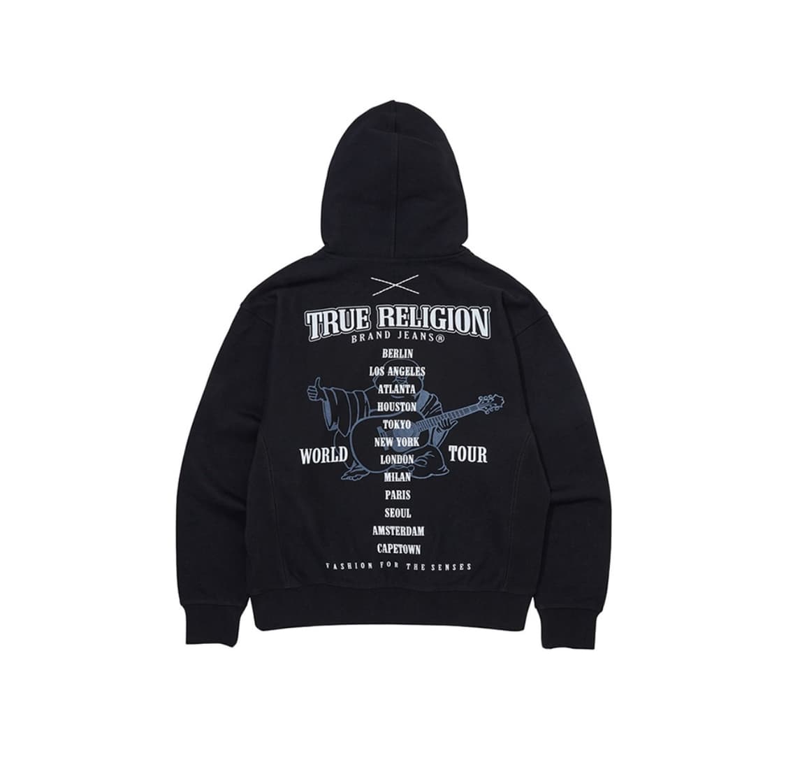 트루릴리젼 빅홀스슈 블랙 후드티 M 상품이미지2