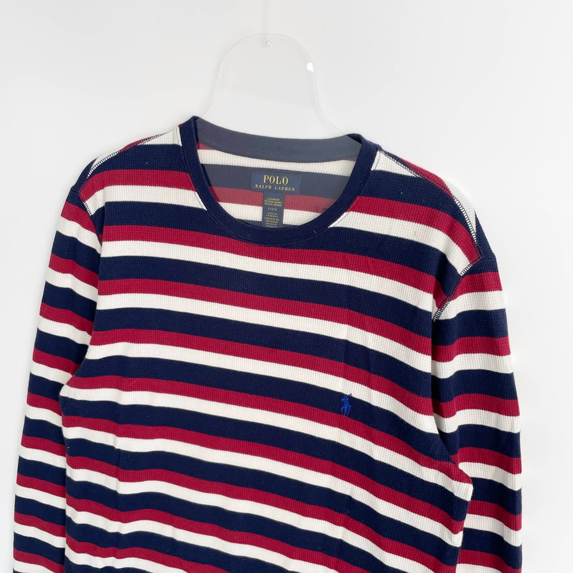 A2 폴로랄프로렌 스트라이프 와플 롱슬리브 티셔츠 100사이즈 상품이미지2