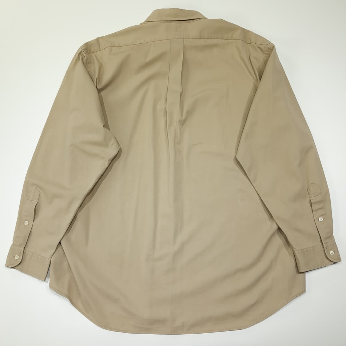 CL519 XL 폴로 90s 코튼 버튼다운 베이지 셔츠 남방 상품이미지6