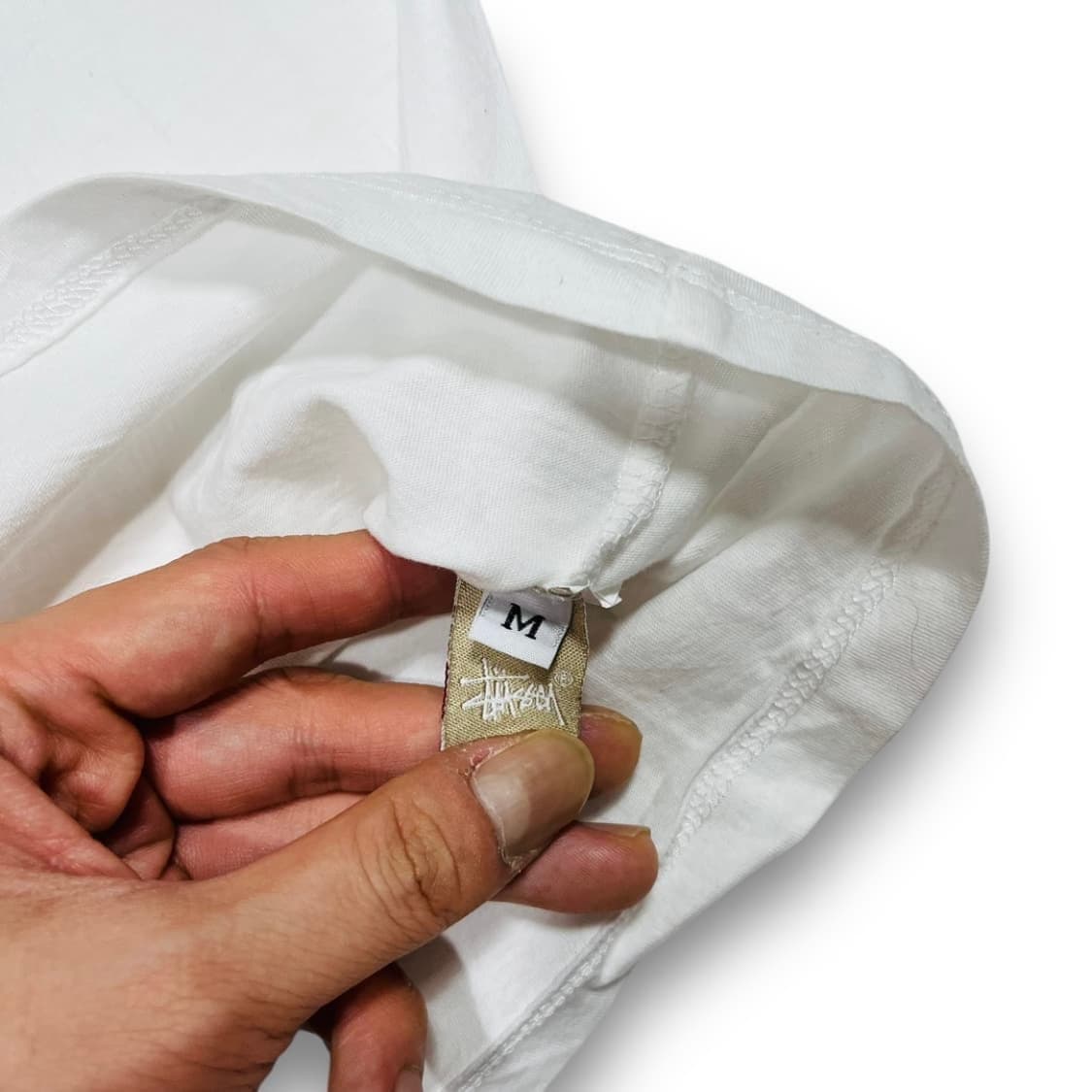 스투시 카툰 월드투어 레어 빈티지 화이트 슬리브리스 상품이미지5