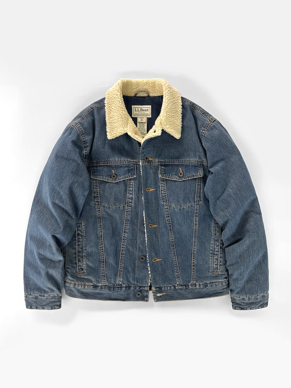 90~00s 빈티지 엘엘빈 쉐르파 데님 트러커 자켓 상품이미지1