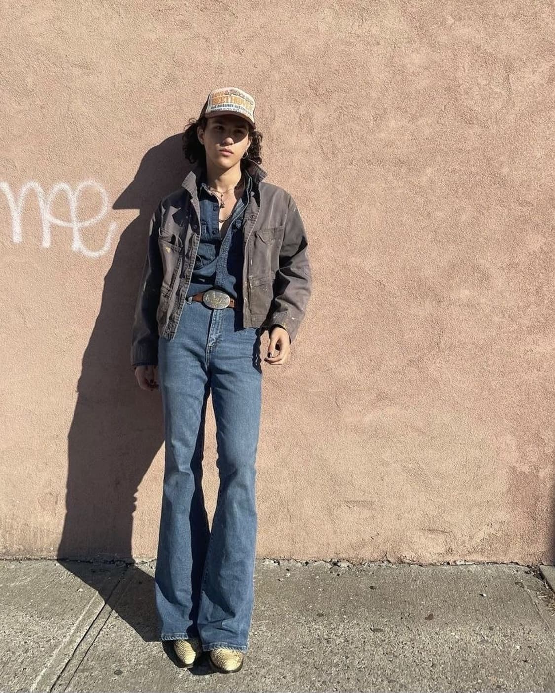 00s 올드 빈티지 리 LEE 세미플레어 데님 미디움 블루 36 상품이미지1